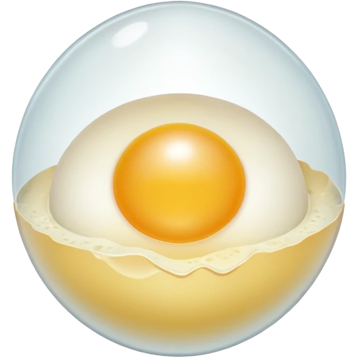 A single egg cell, reproductive biology emoji