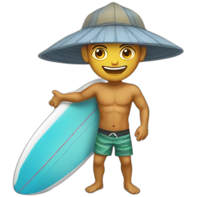 bali surfer  emoji