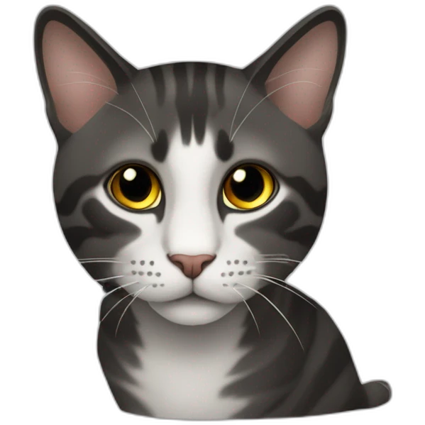 Кот в чёрной шляпе и галстуке emoji