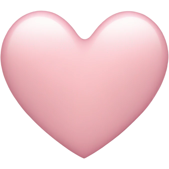 Light pink heart emoji