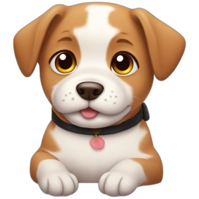 puppy face wanting sushi emoji
