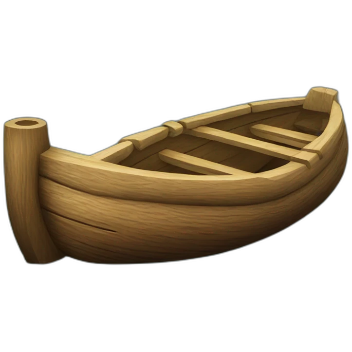 a log boat called lady log emoji