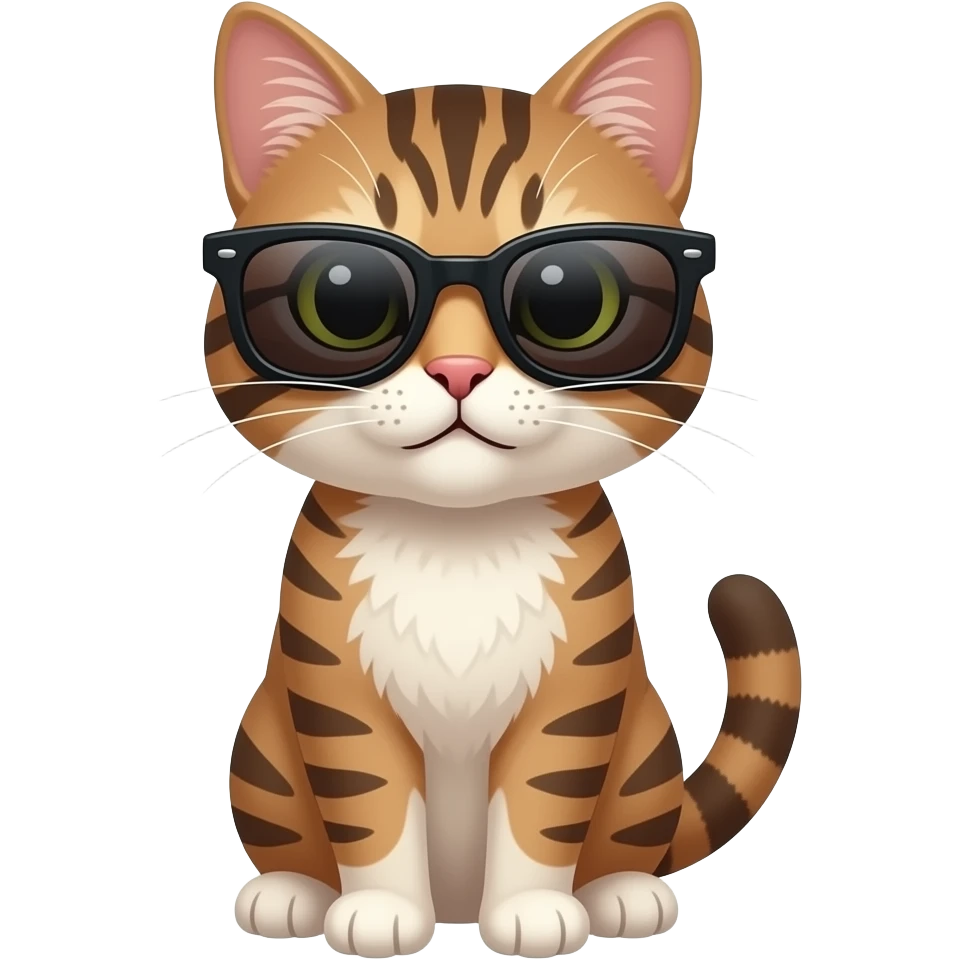Cat wearing sunglasses emoji