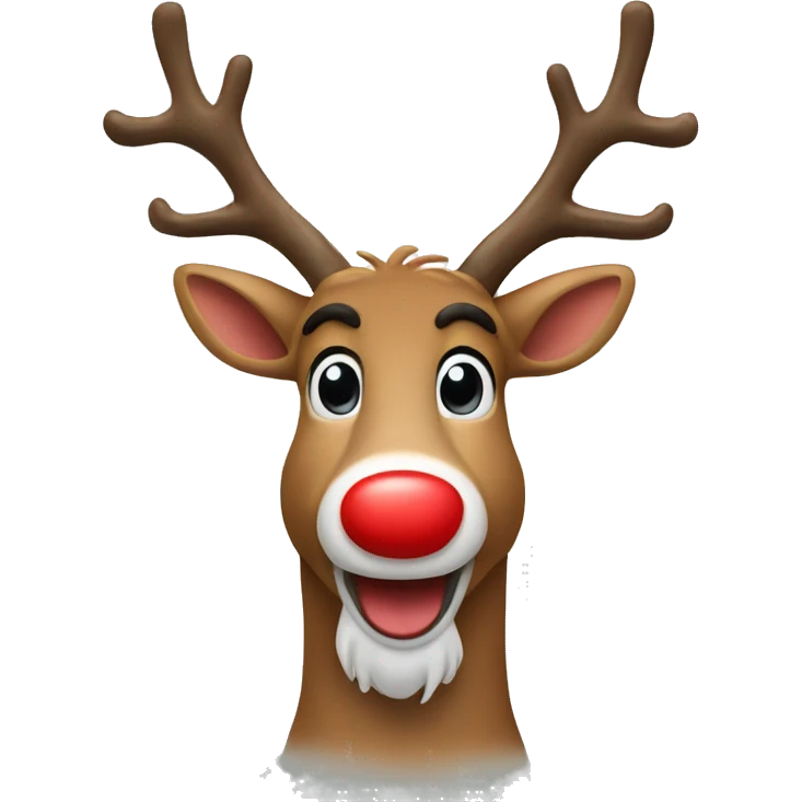 Red Nose Reindeer emoji