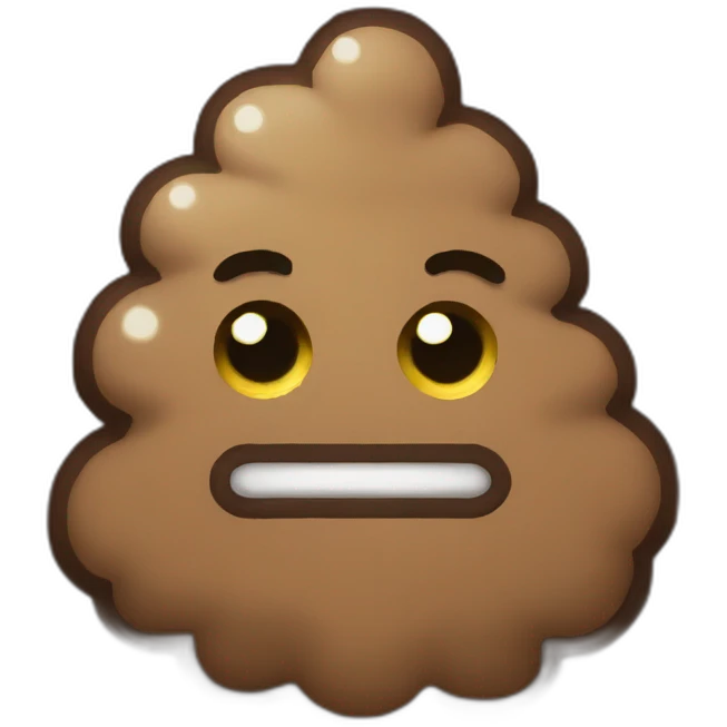 pixel art poop emoji