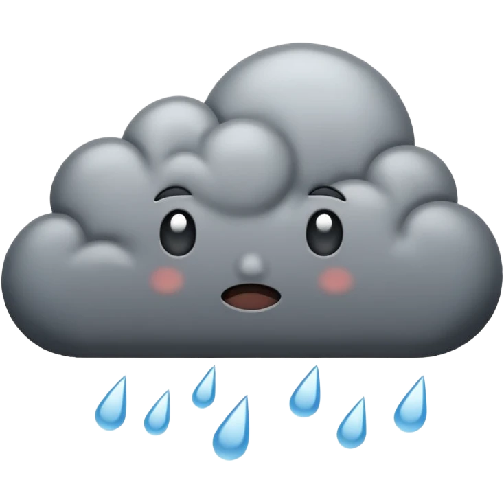 rain cloud emoji