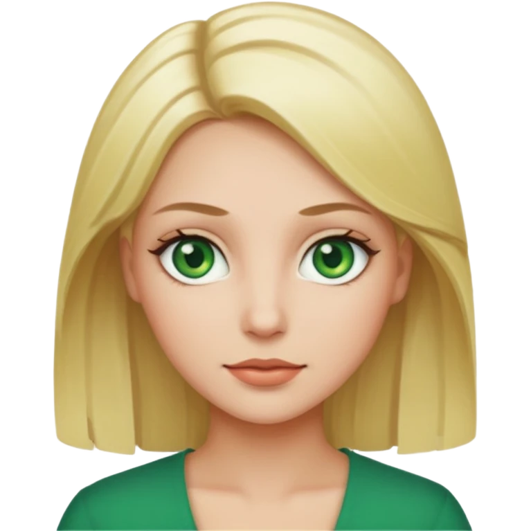 Sexy Queen Green eyes blonde Hair  emoji