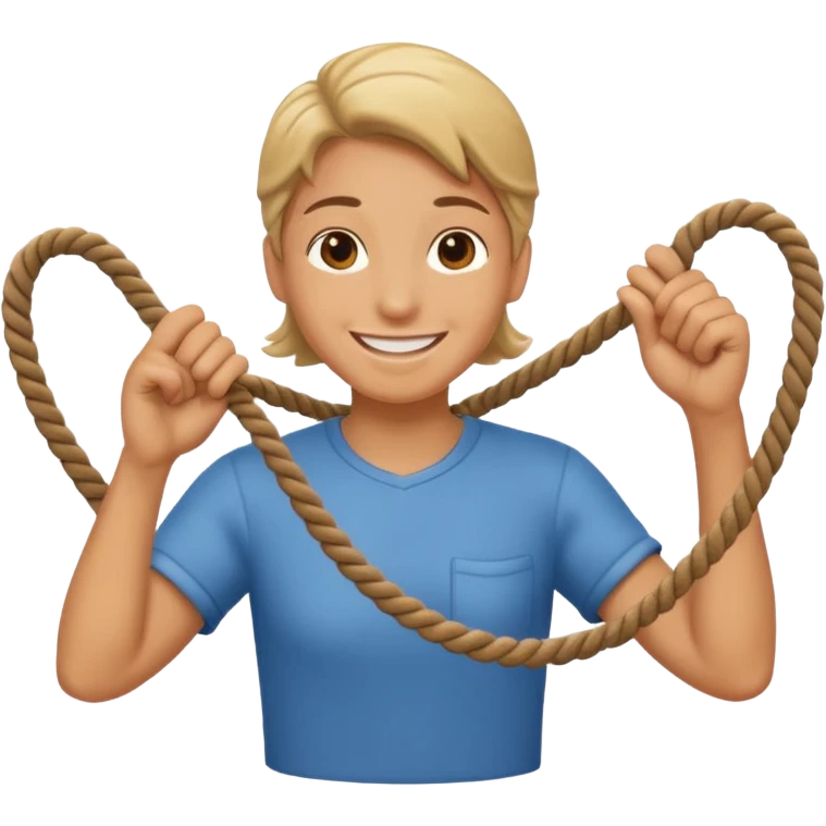 emoji person pulling a rope emoji