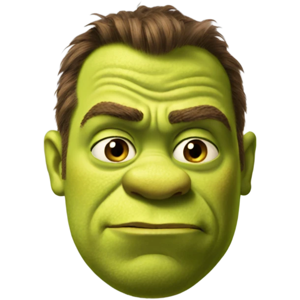 Shrek mad emoji