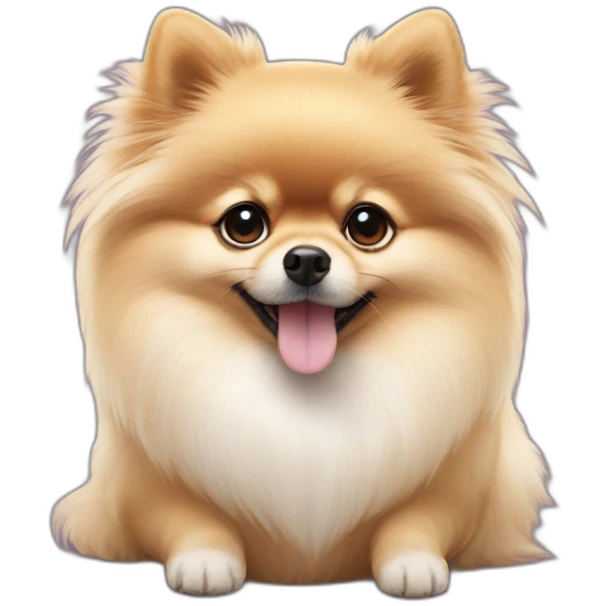 Pomeranian is angel emoji