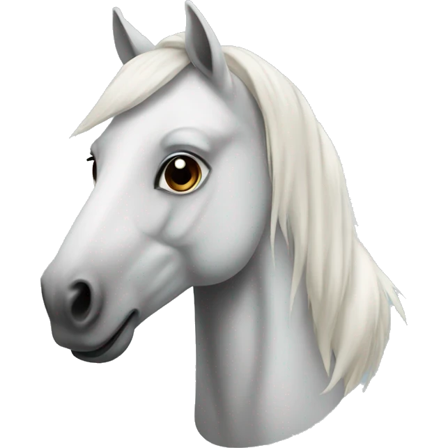Horse with white face emoji