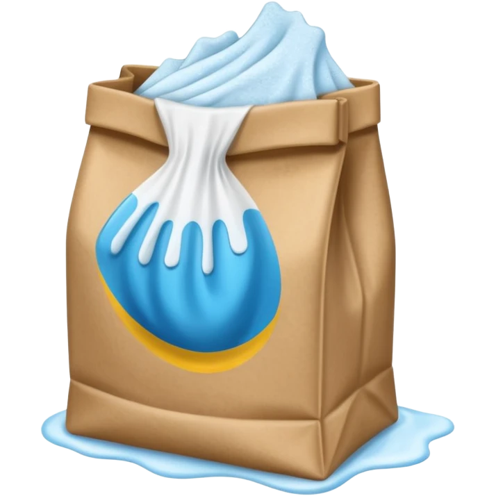 detergent in paper bag emoji