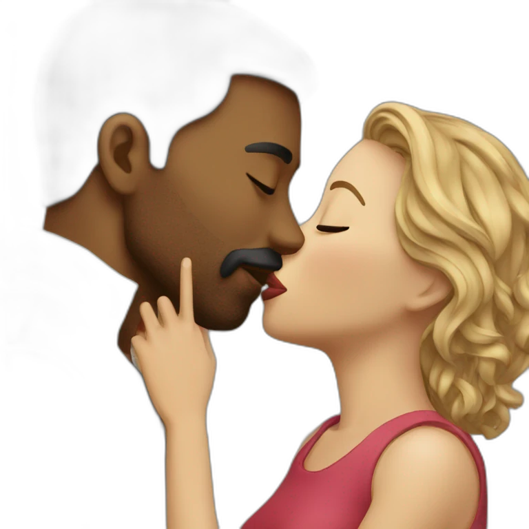 Couple kissing emoji