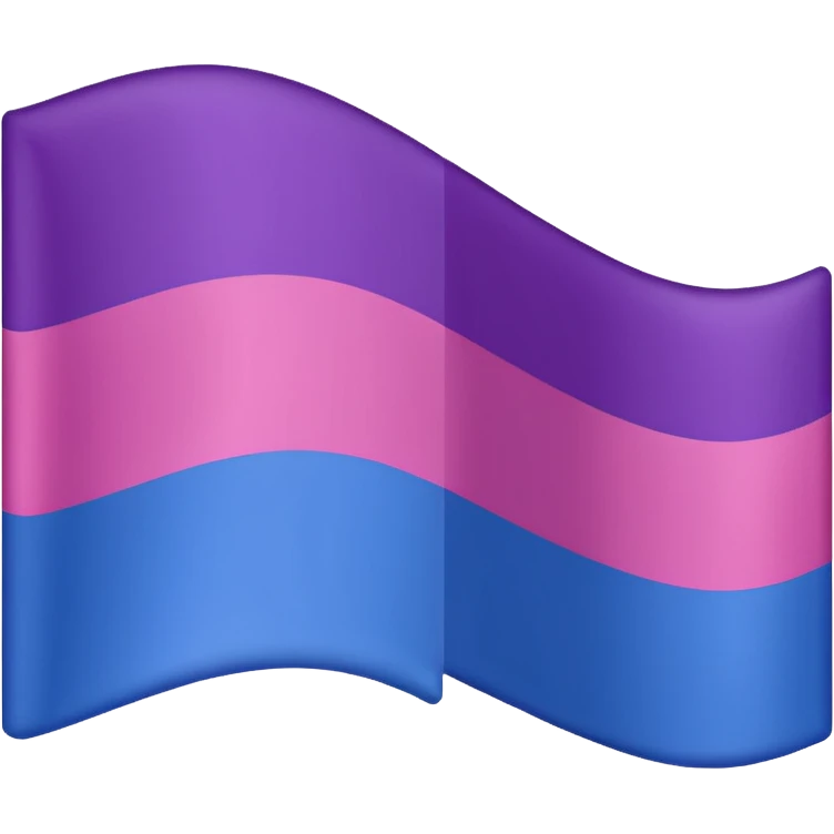 bisexual flag ordered colors emoji