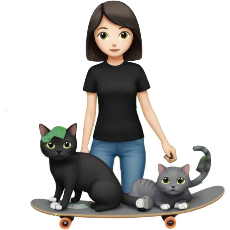 🛹🌿🖤👩🏽🐈 la ragazza piu con pelle choara emoji