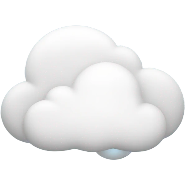 cloud/bubble message white emoji