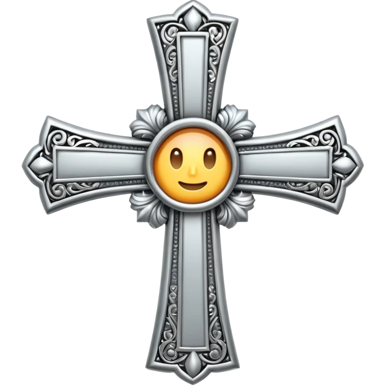 metal elegant cross emoji