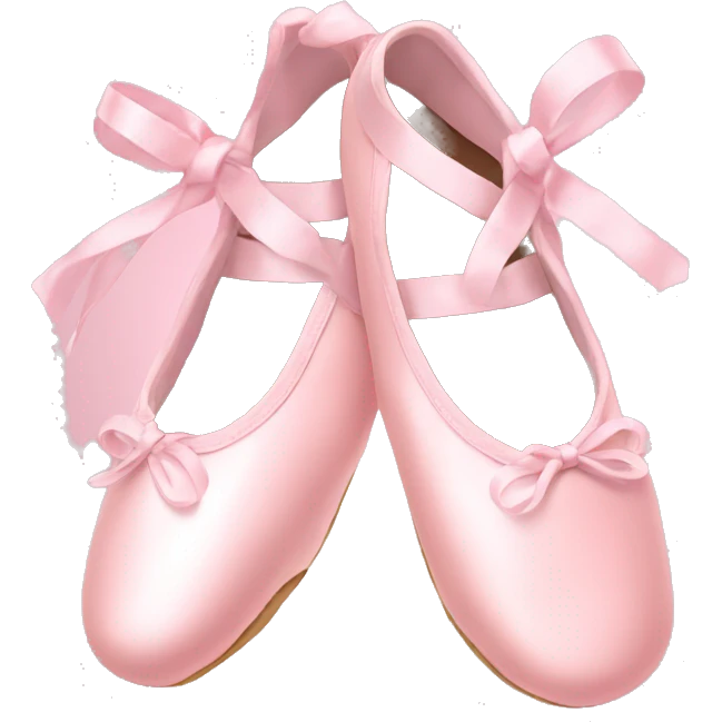 pastel pink ballet shoes emoji