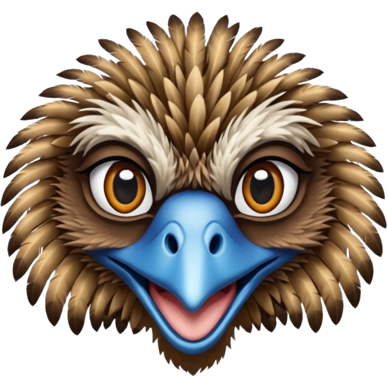 Emu face close up  emoji