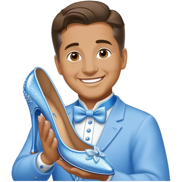 Coach calipari trying on cinderellas slipper emoji
