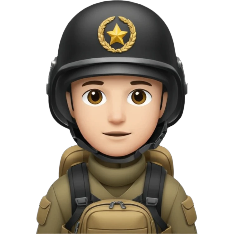 Moto cross rajoute un casque noir intégrale avec un sac militaire emoji