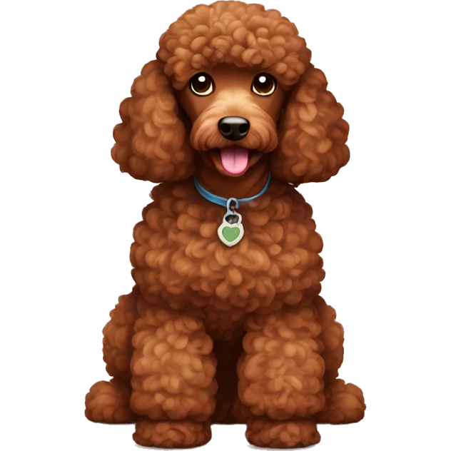 brown poodle  emoji