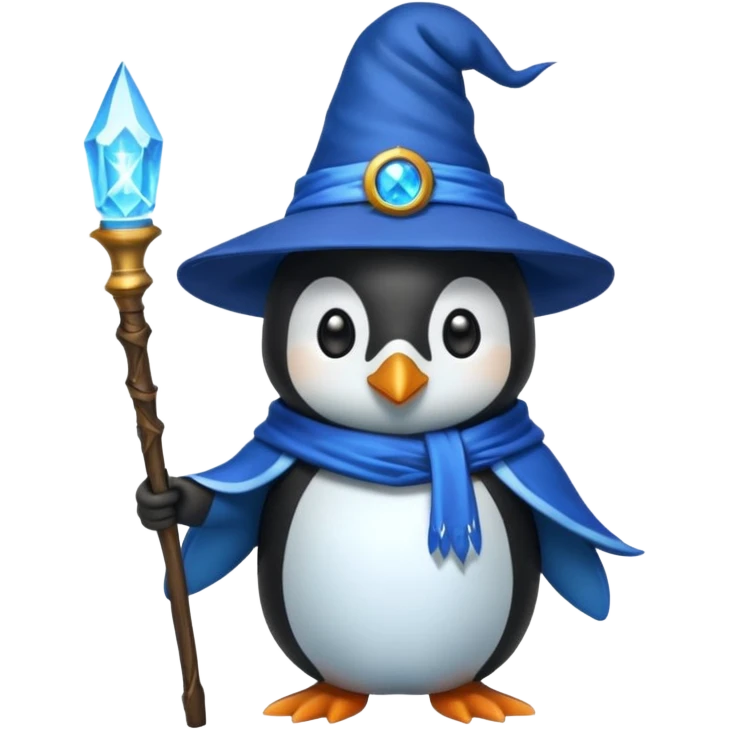 Penguin Wizard emoji