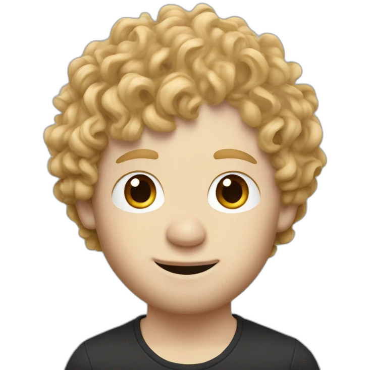 Ed Sheeran with blonde curly hair emoji