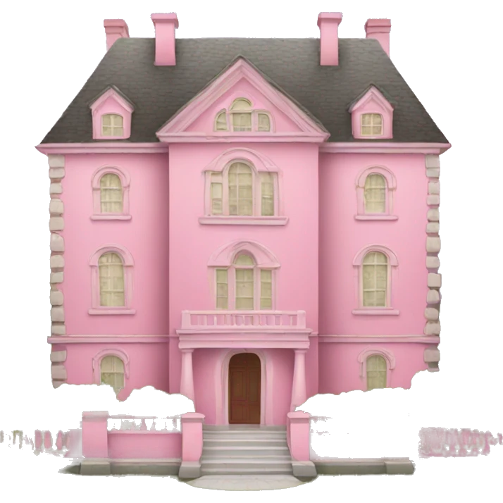 Pink mansion emoji
