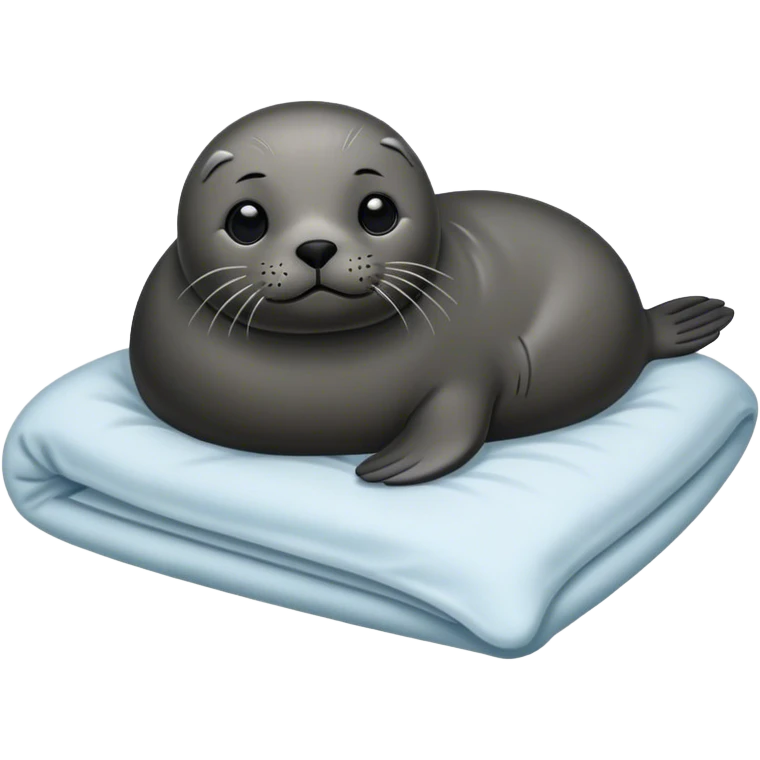 seal in bed emoji