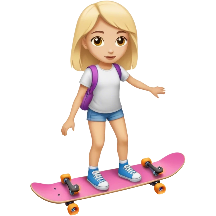 chica con skate  emoji