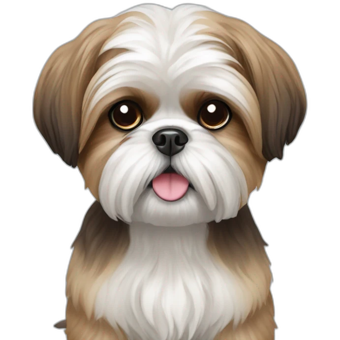 Dog Shih Tzu full-height emoji
