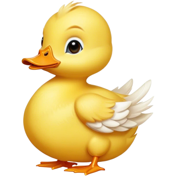 Baby duck sending kiss emoji