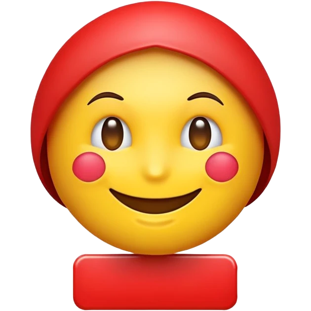 Emoji smile style with red sign “NO”  emoji