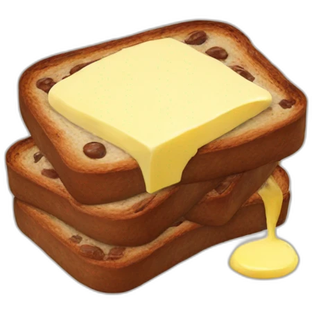 Nutella Brot mit Butter emoji