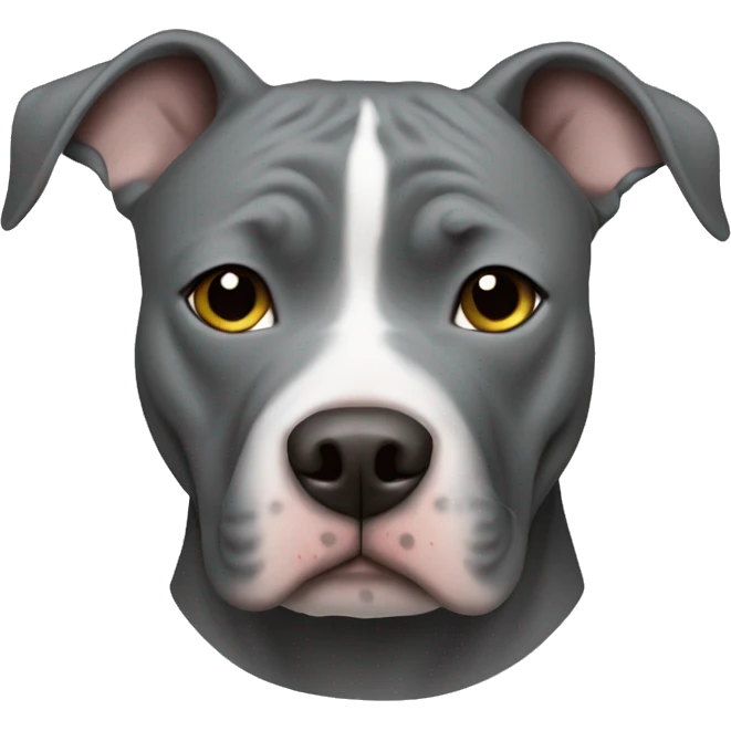 all gray pit bull emoji