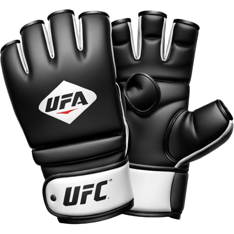 Black and white UFC mma Glove emoji