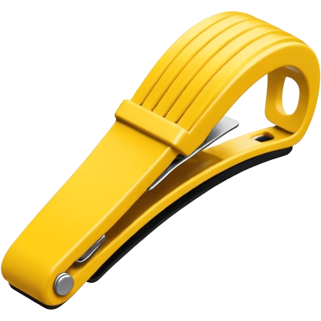 Yellow claw hair clip emoji