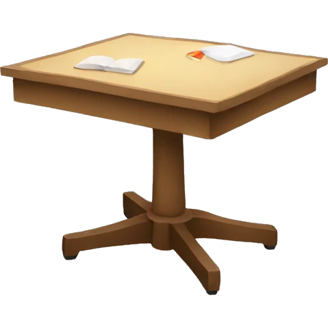 Learning table emoji