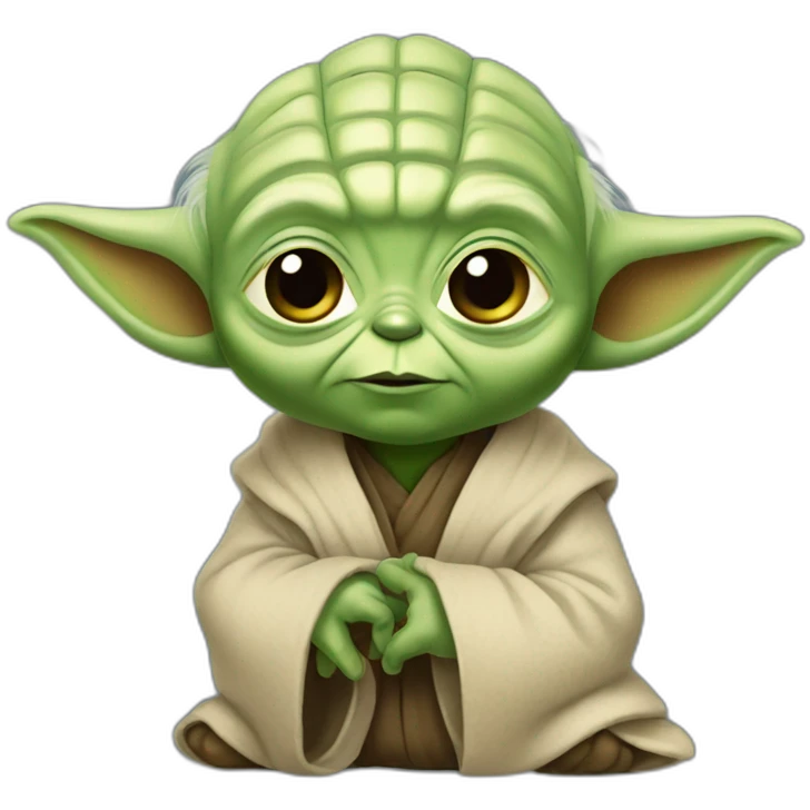 Un bébé yoda emoji