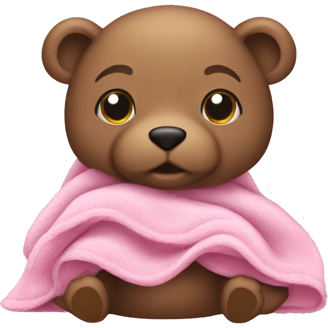 Pink blanket ￼ emoji