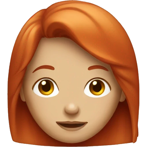 Red-haired girl emoji