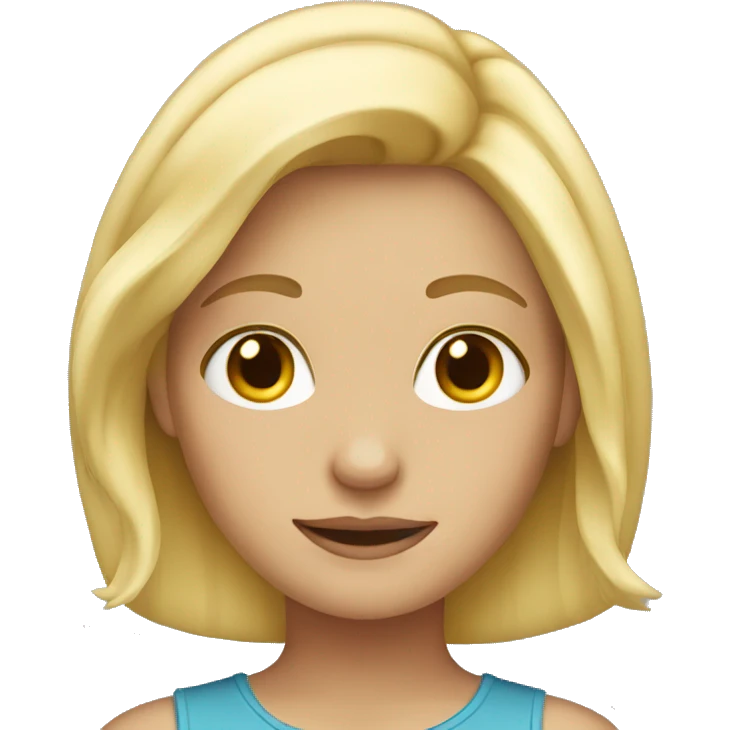 Blonde girl  emoji