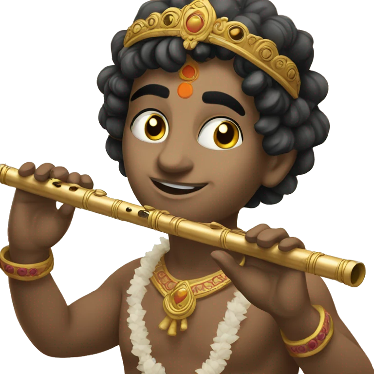  krishna flute emoji