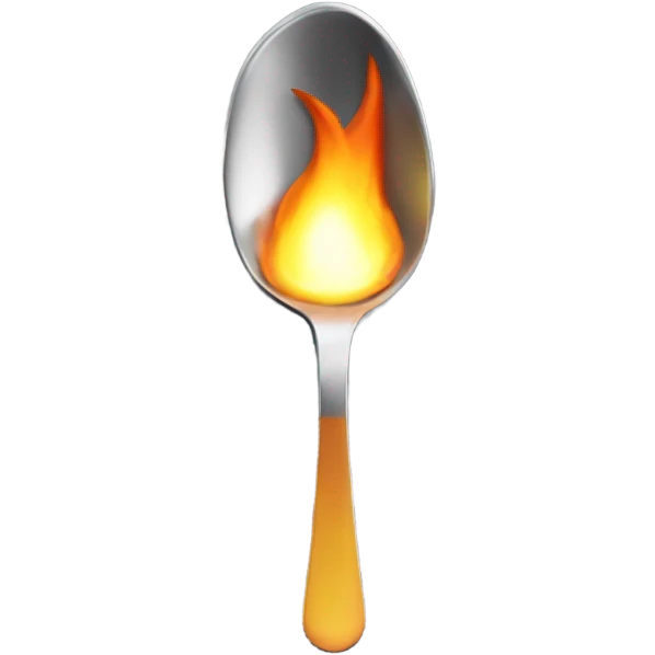 Spoon over lighter  emoji