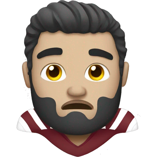 Miserable football  emoji