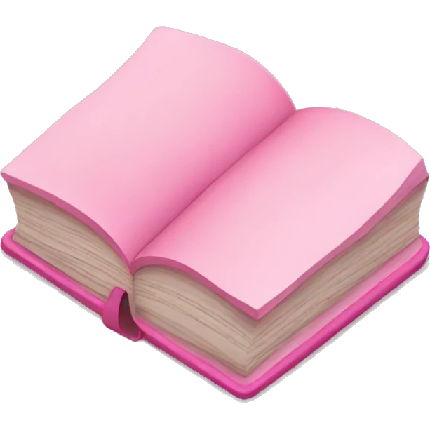Pink notes book emoji