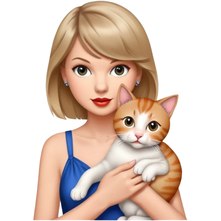Taylor Swift Holding a cat emoji