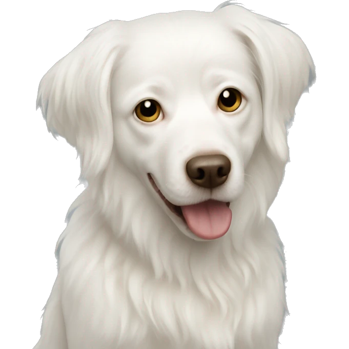 Albino dog emoji