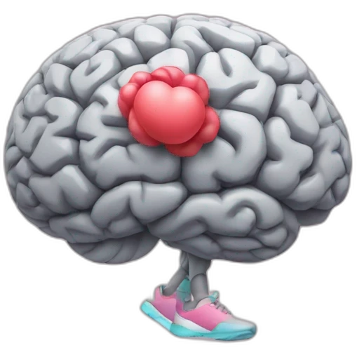 brain in a workout emoji